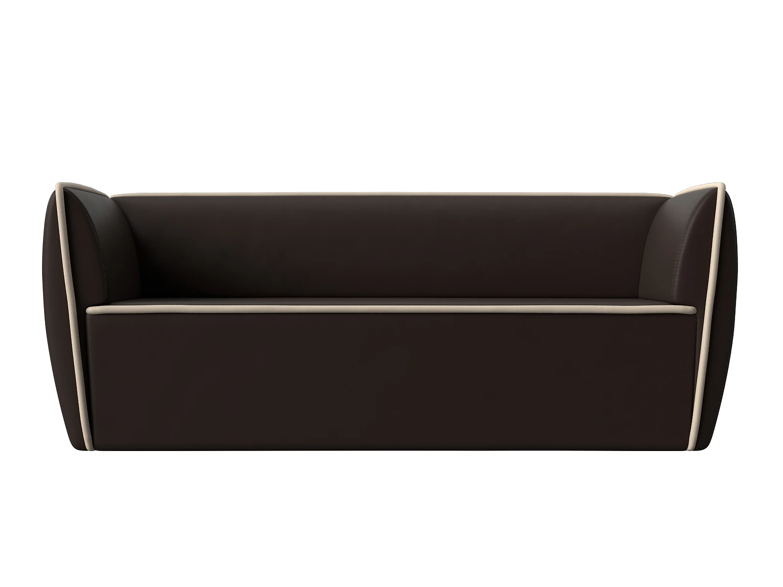 Прямой кожаный диван Бергамо-3 Дизайн 26