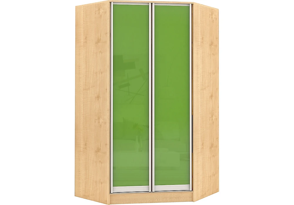 Зеленый шкаф распашной Версаль У-2 Оракал Дизайн-1