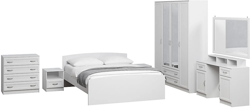 Модульная спальня  Арина-9 Белый
