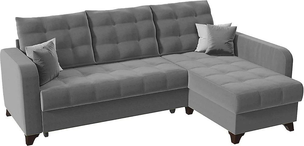 Угловой диван с подушками Беллано (Белла) Грей