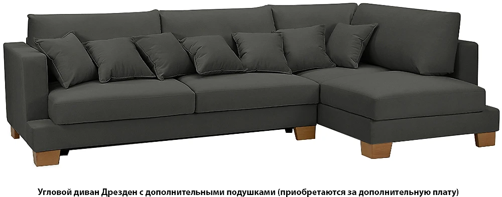 Угловой диван с ящиком для белья Дрезден Макси Дизайн 2