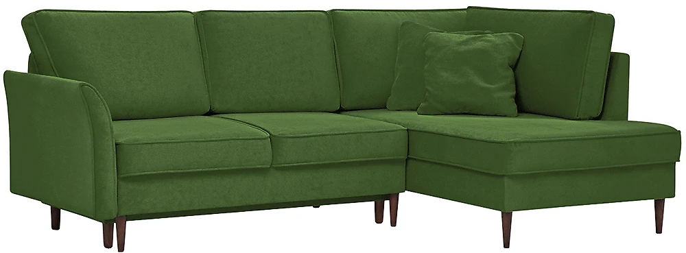 Угловой диван в скандинавском стиле Джулия Софт Грасс