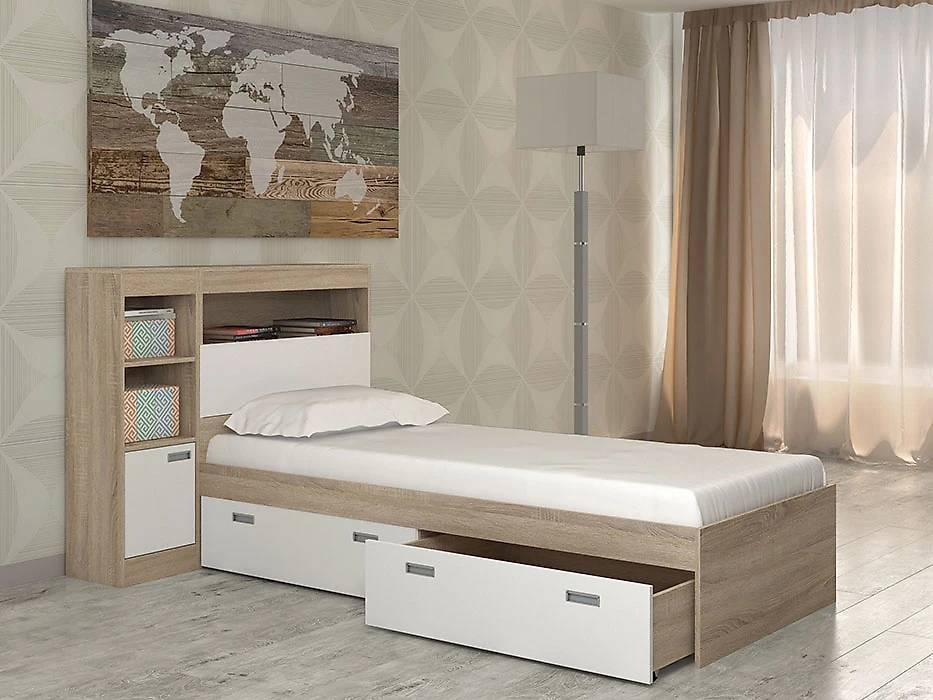 Большая двуспальная кровать Бриз-7 Дизайн-3