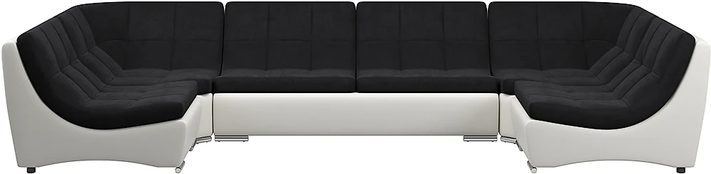 Угловой диван без подлокотников Монреаль-3 Нуар
