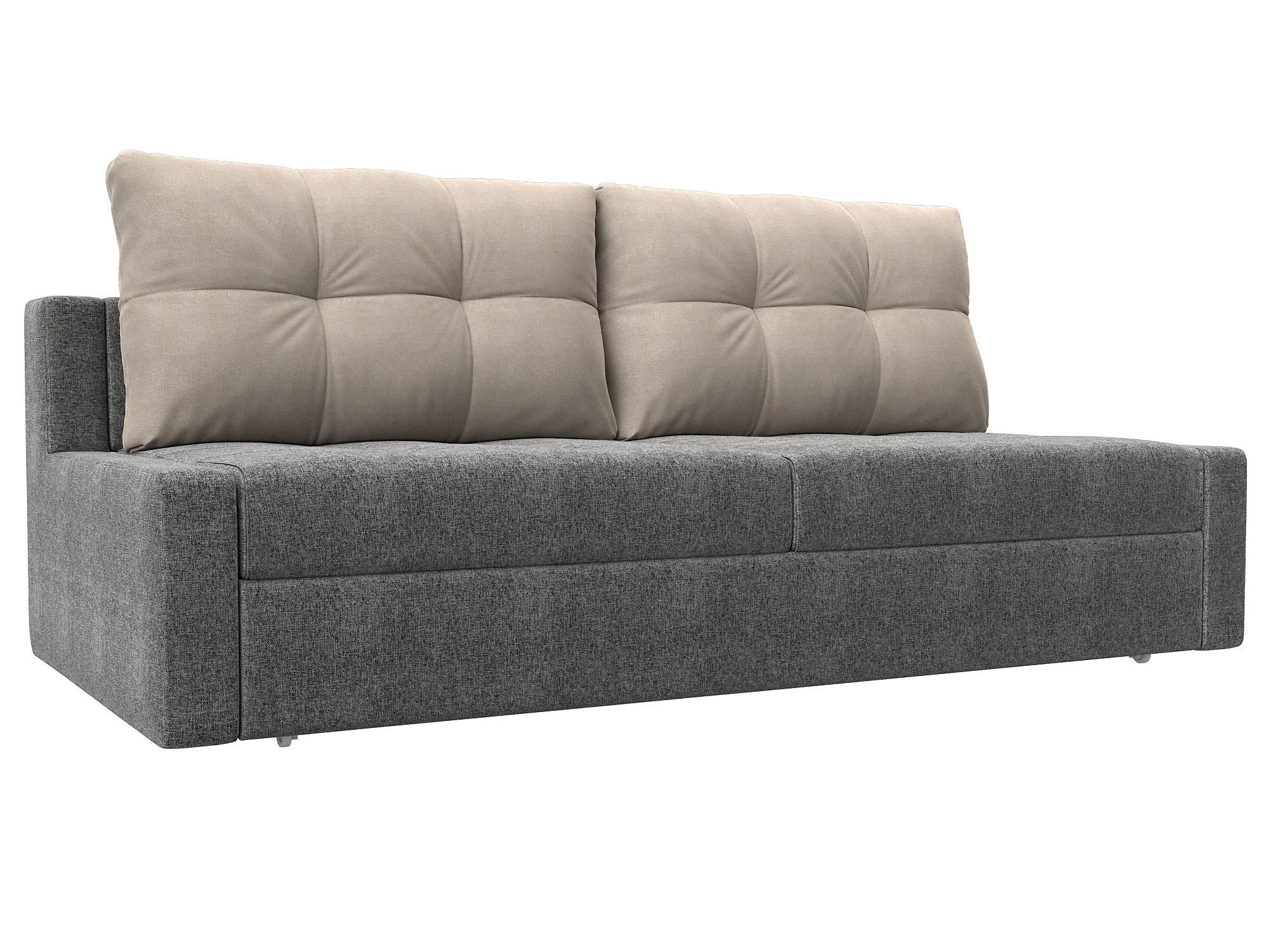 Прямой диван серого цвета Мартин Кантри Дизайн 5
