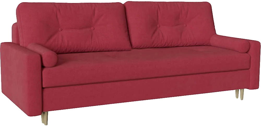 Прямой диван на ножках Сканди (Белфаст) Плюш Бордо