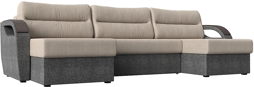  угловой диван из рогожки Форсайт Кантри Беж-Грей