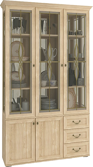 Шкаф со стеклянными дверцами Витраж-6
