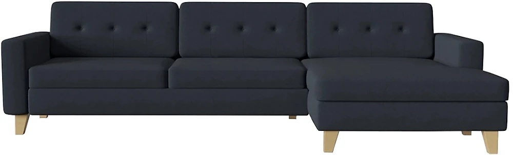 Синий угловой диван Джоржио