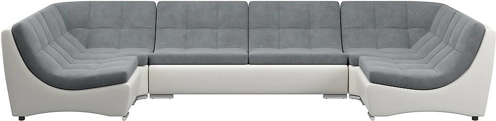  угловой диван с оттоманкой Монреаль-3 Слэйт