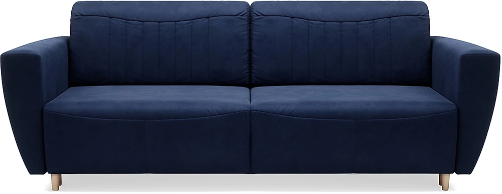 Синий прямой диван Прима Дизайн 1