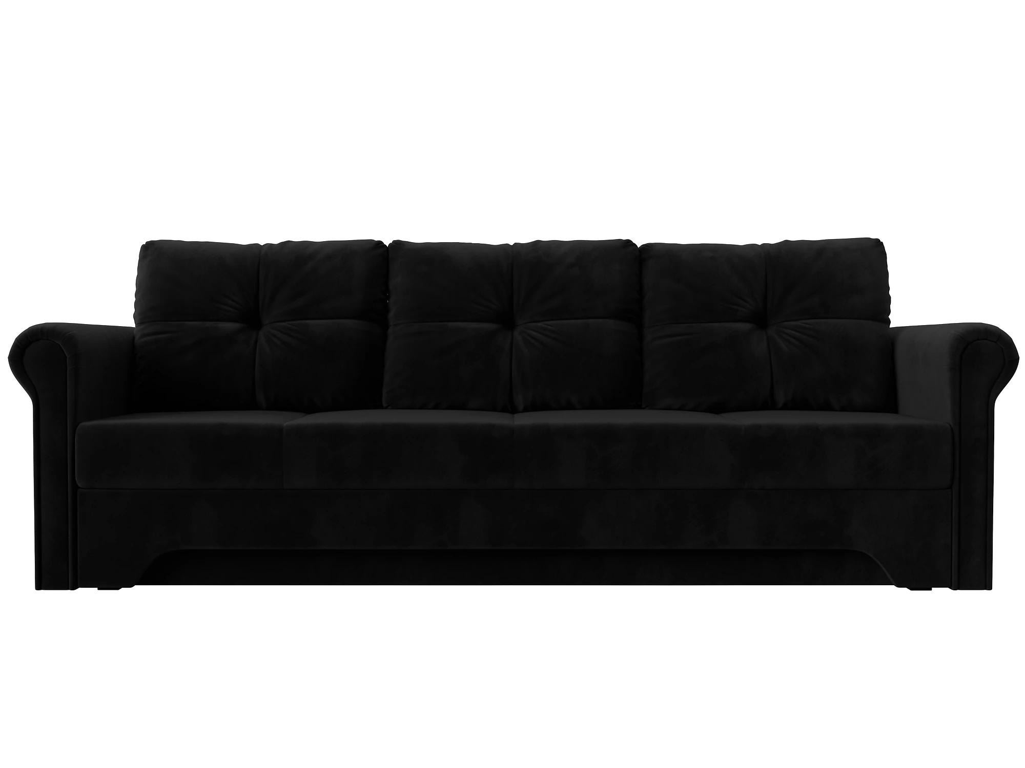 Чёрный диван Европа Плюш Дизайн 7
