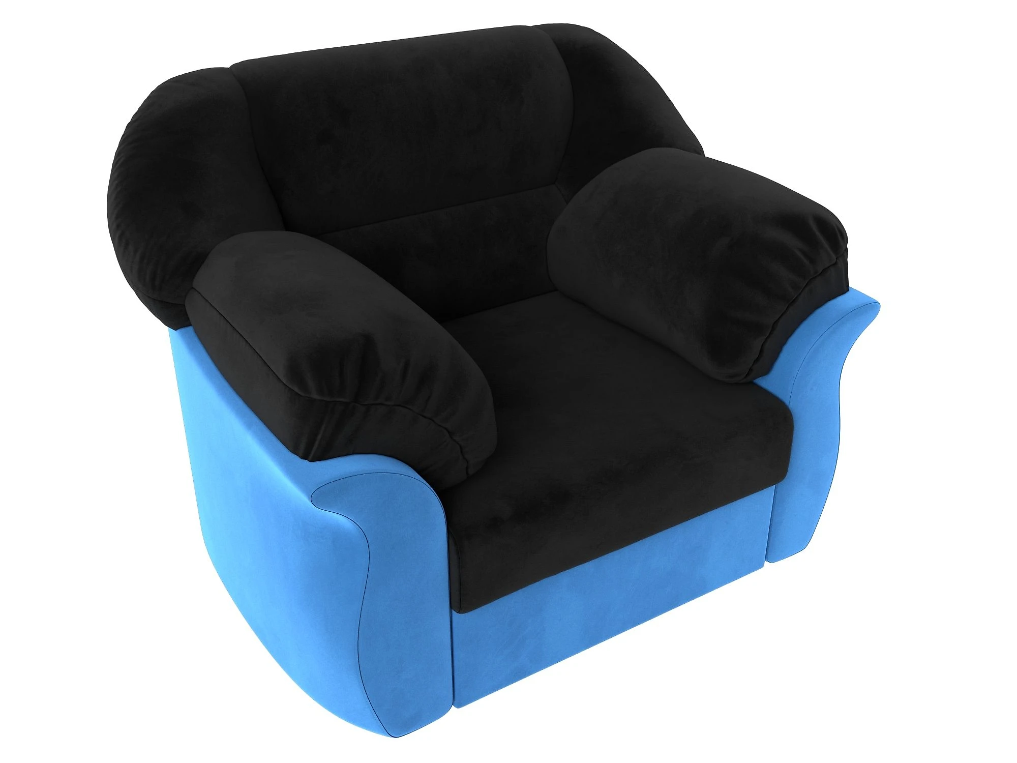  голубое кресло  Карнелла Плюш Дизайн 16