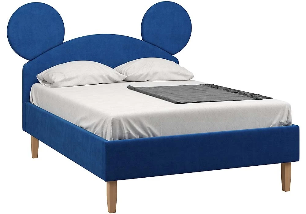 Односпальная кровать без ящиков Микки Блю