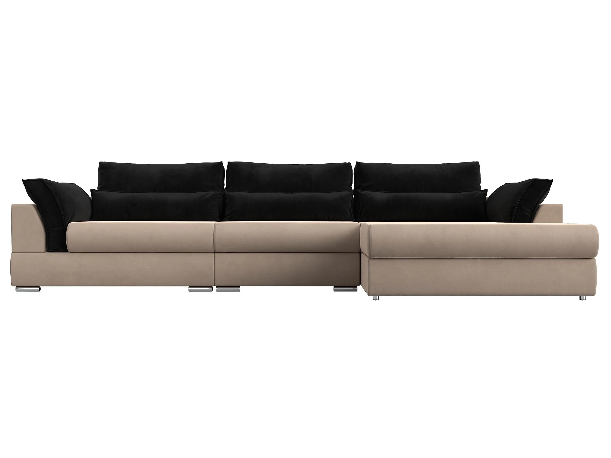 Угловой диван с независимым пружинным блоком Пекин Лонг Плюш Дизайн 7