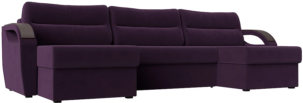 Угловой диван из велюра Форсайт Плюш 7