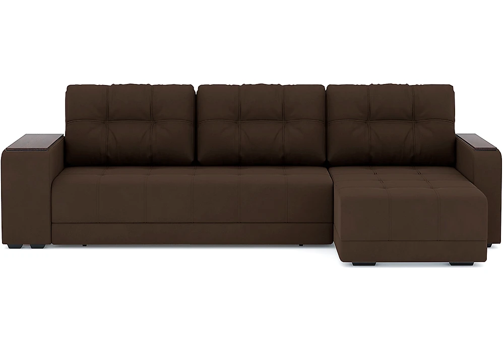 Угловой диван с независимым пружинным блоком Милан Велюр Дизайн 1
