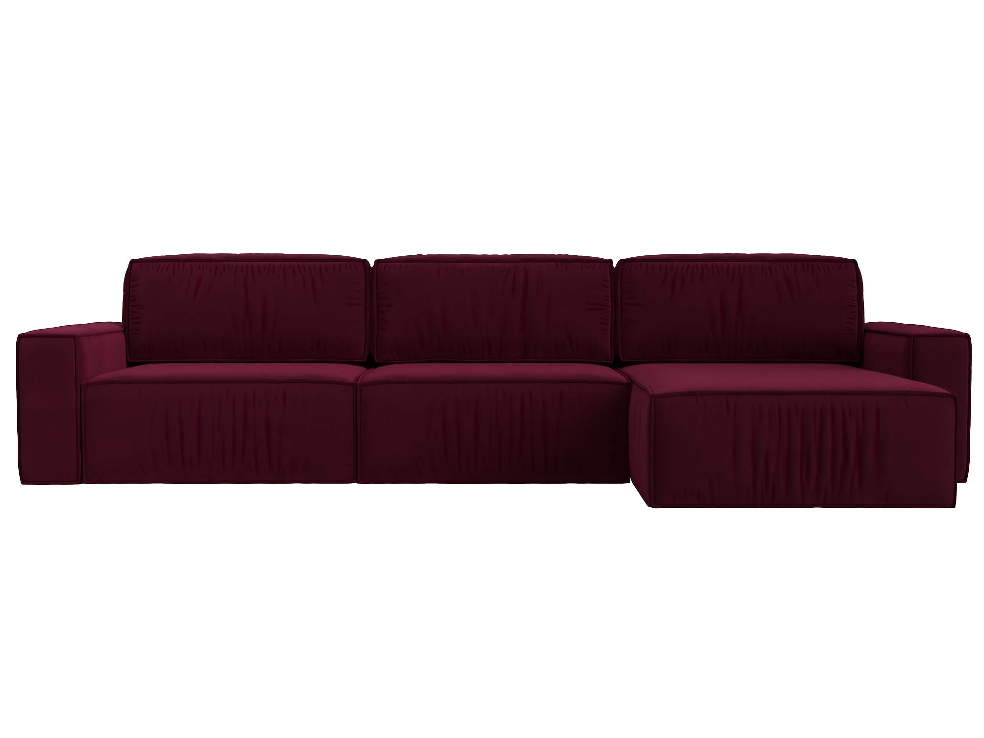 Угловой диван с независимым пружинным блоком Прага Классик лонг Дизайн 2