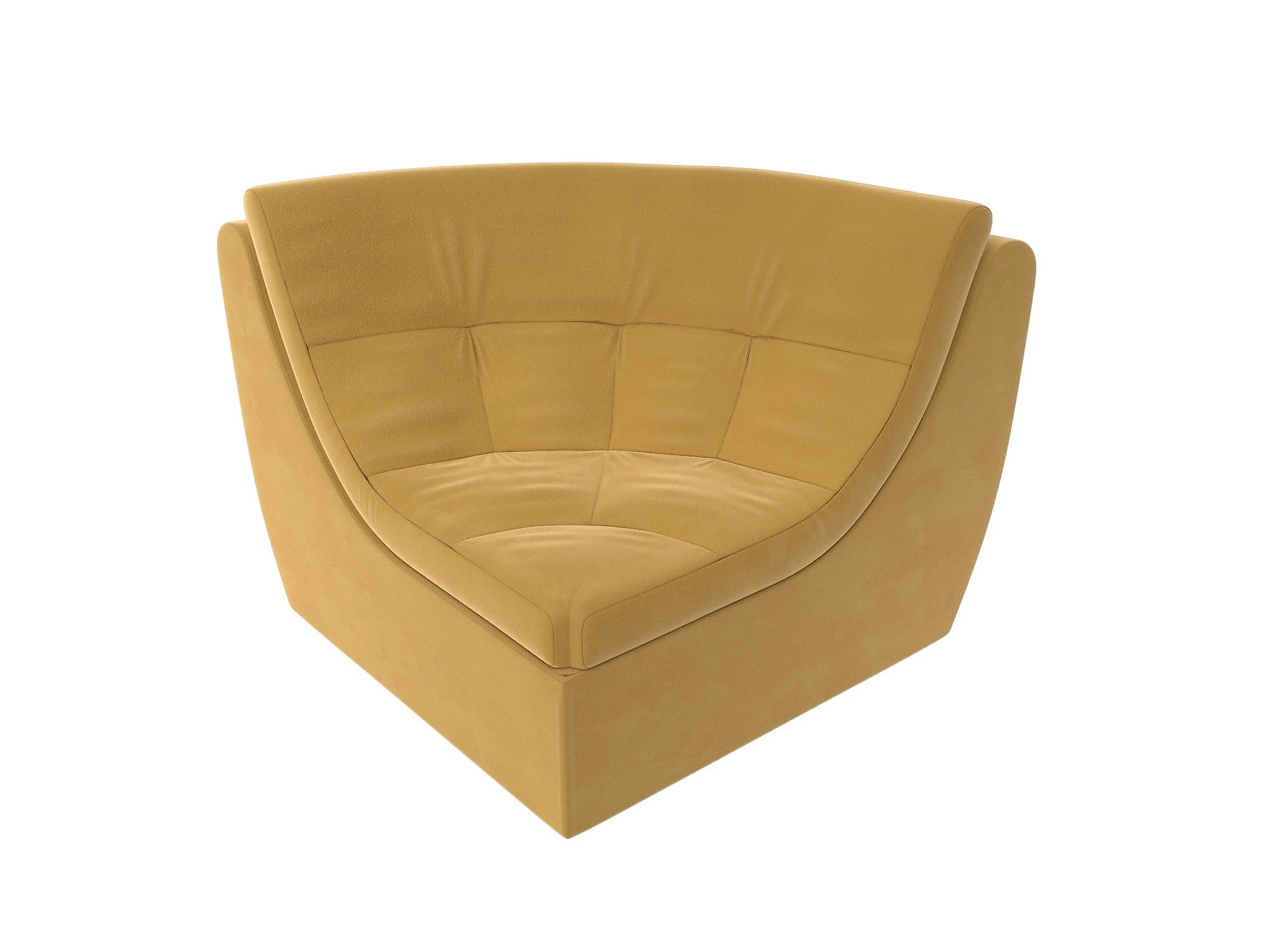 кресло желтого цвета Холидей угловое Дизайн 12