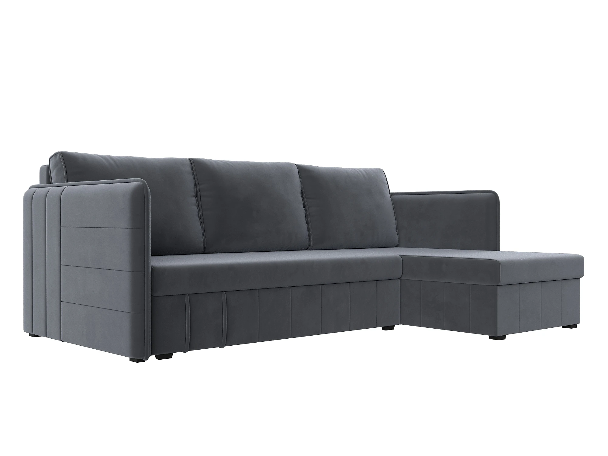 Угловой диван для гостиной Слим Плюш Дизайн 5