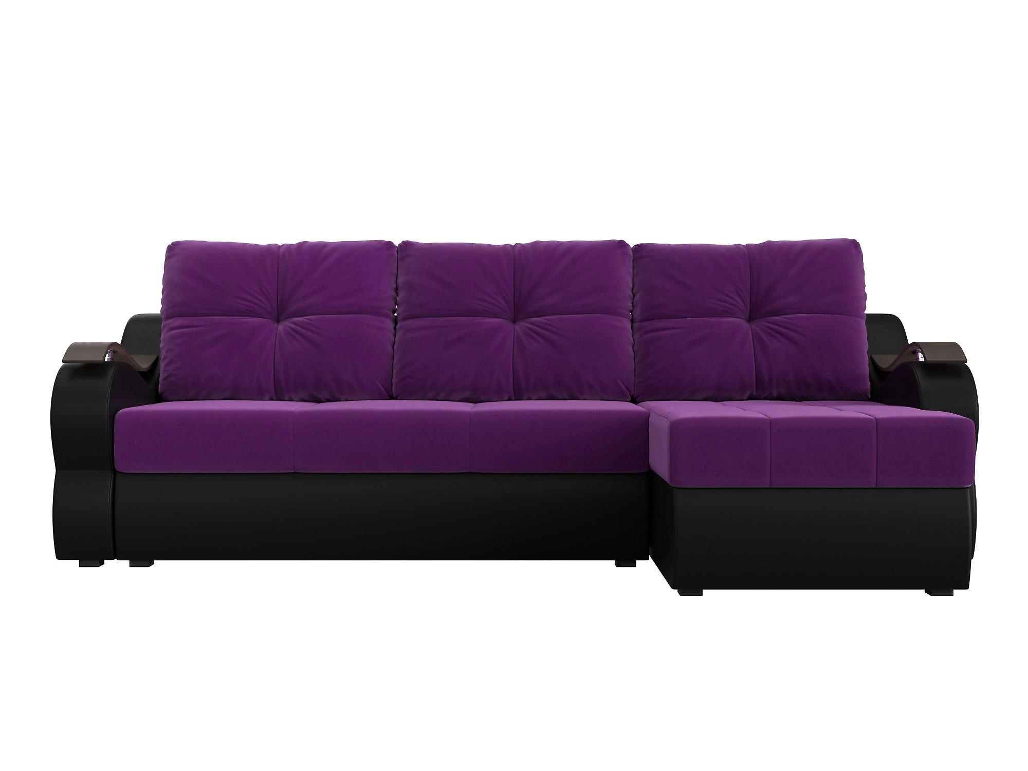 Чёрный угловой диван Меркурий Дизайн 7