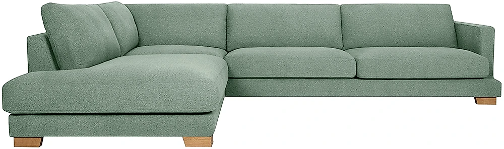 Угловой диван с подушками Плимут Макси Грей Мосс
