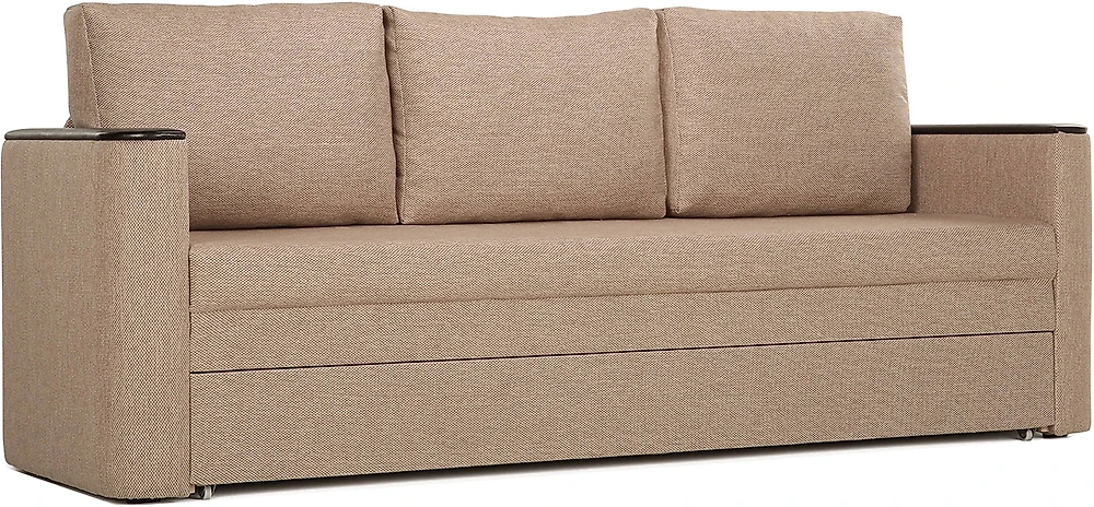 Выкатной диван с ящиком для белья Рондо Беж