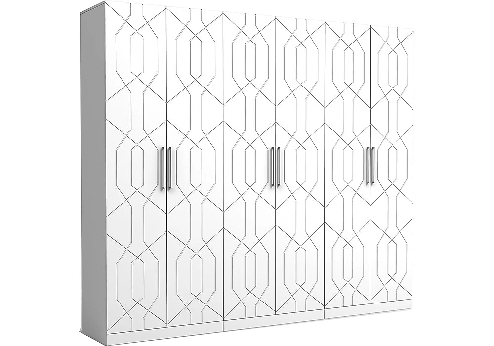 Распашной шкаф глянец Дольче-6 Дизайн-1