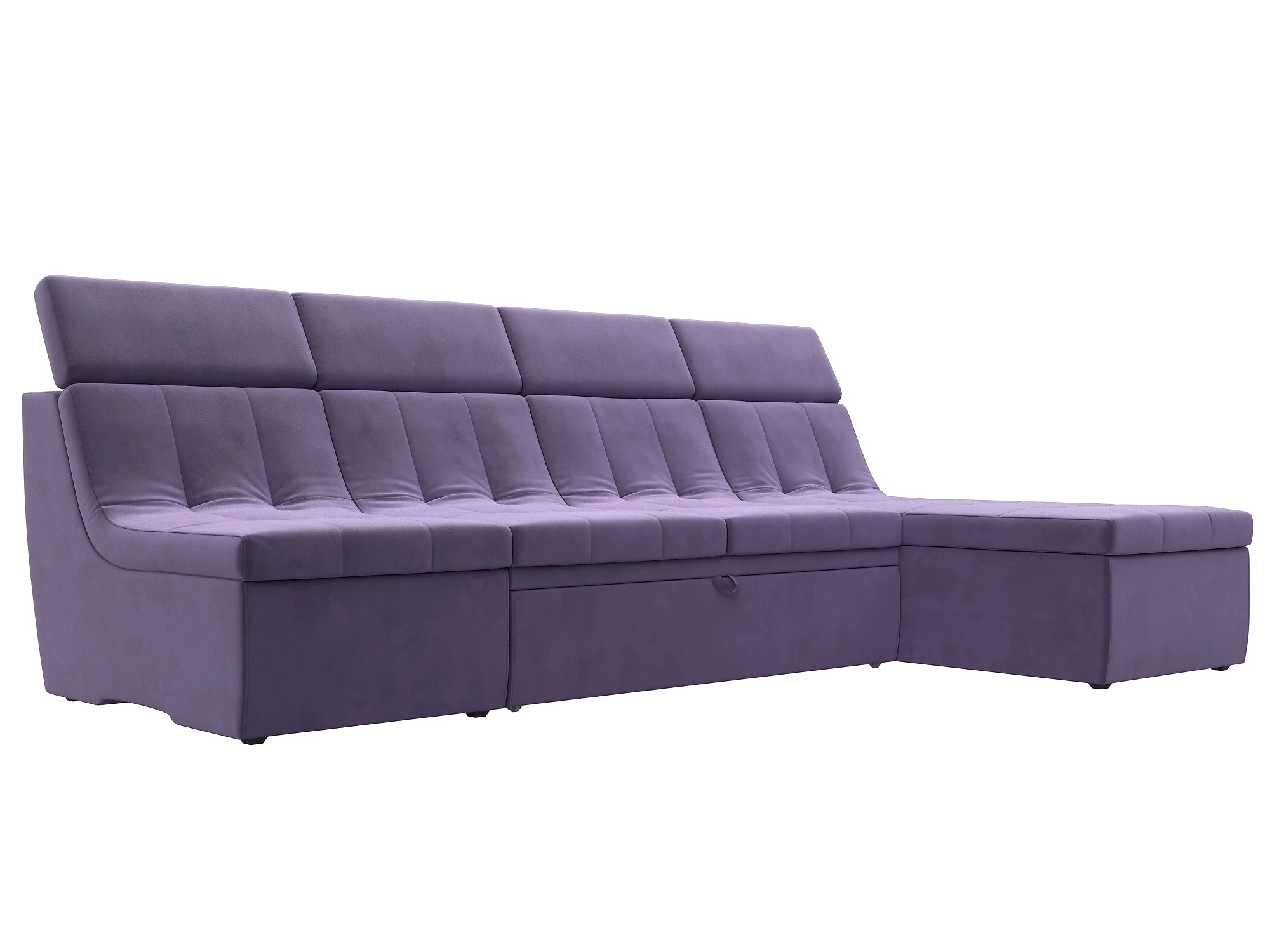 Угловой диван с креслом Холидей Люкс Плюш Дизайн 7