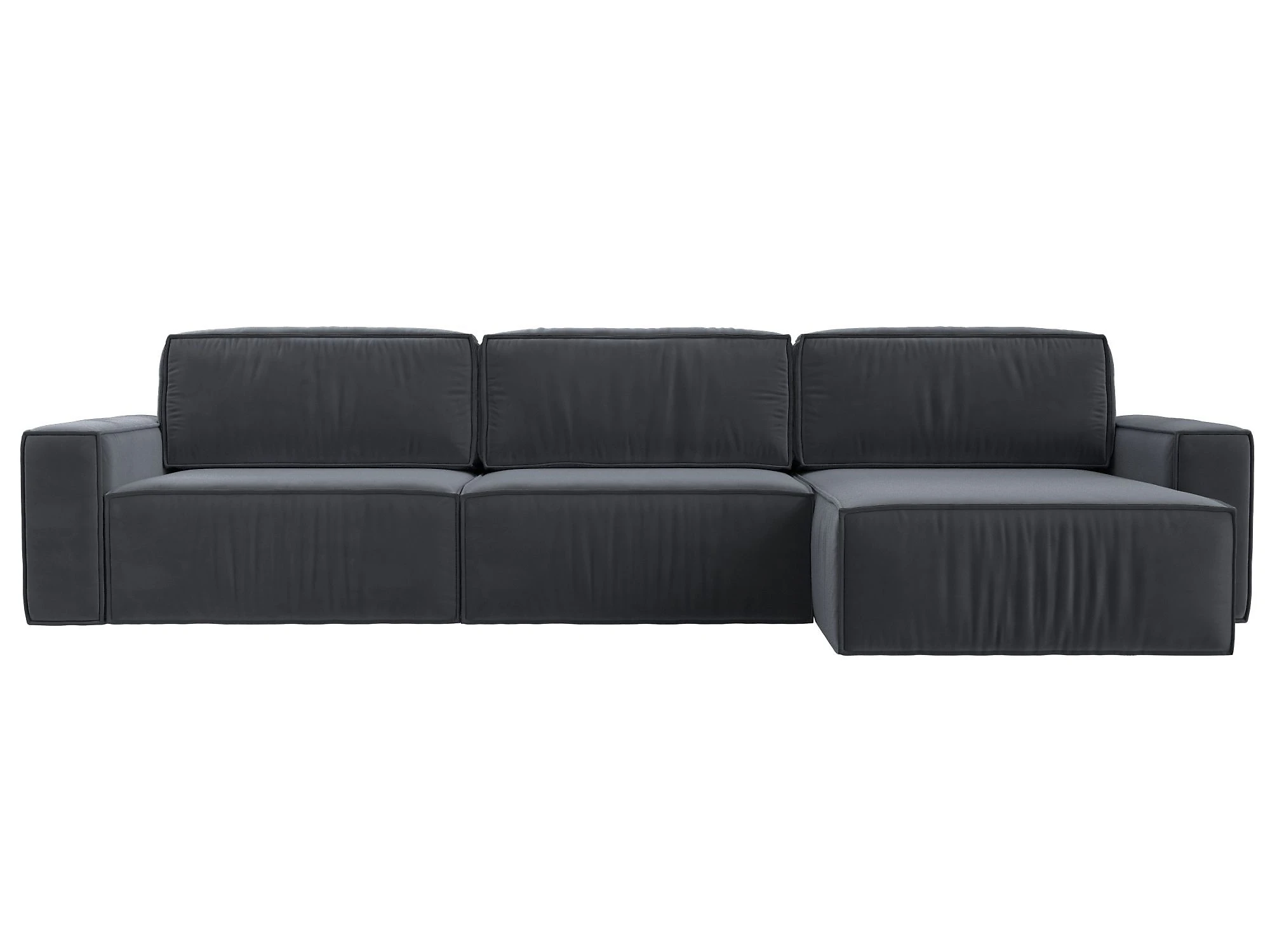 Угловой диван для ежедневного сна Прага Классик лонг Плюш Дизайн 6