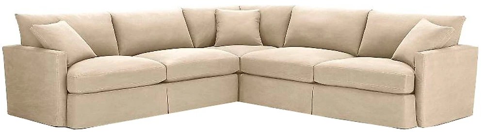 Угловой диван с креслом Марсия-2 Милк