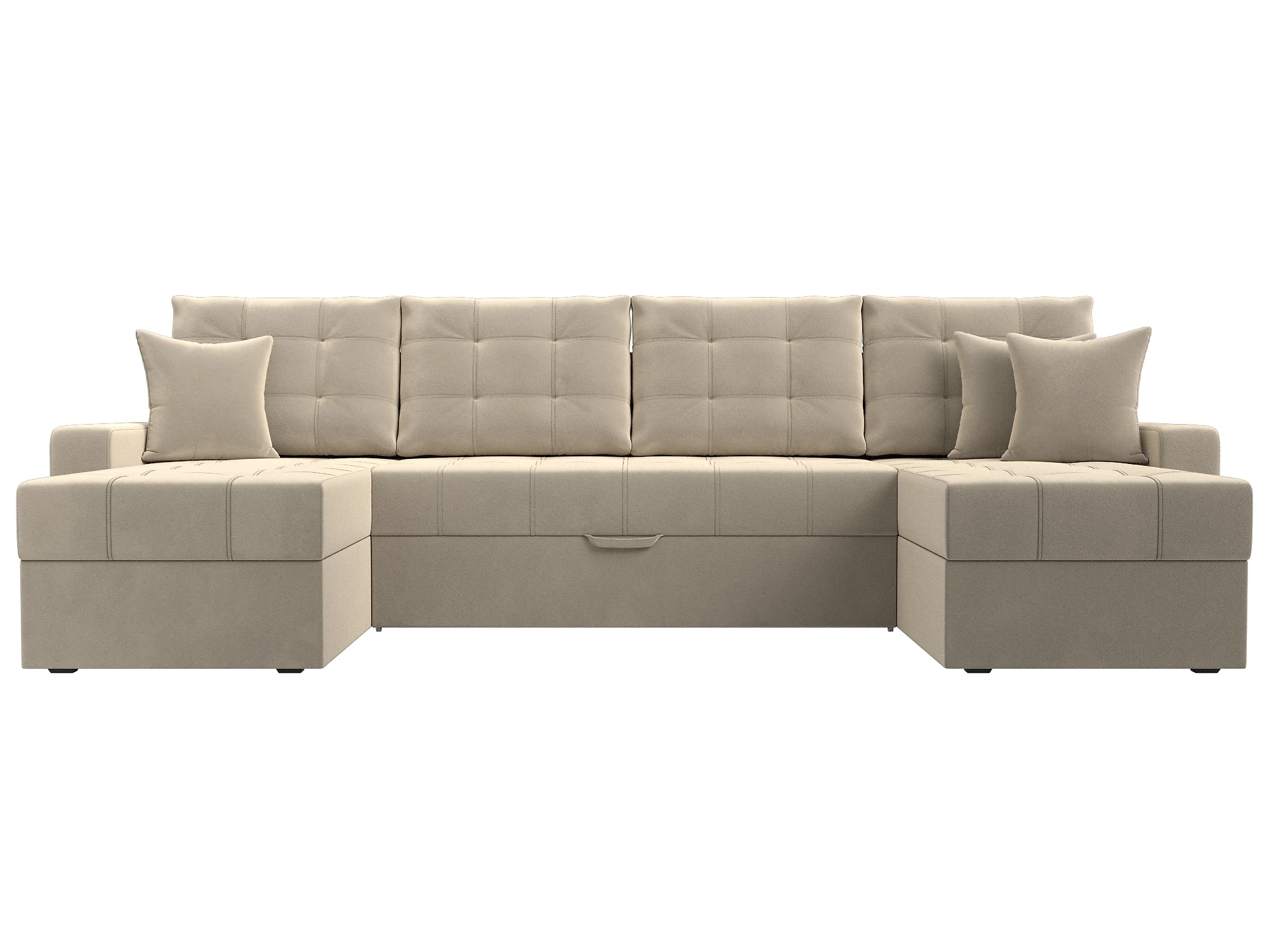 Модульный диван с оттоманкой  Ливерпуль-П Дизайн 1