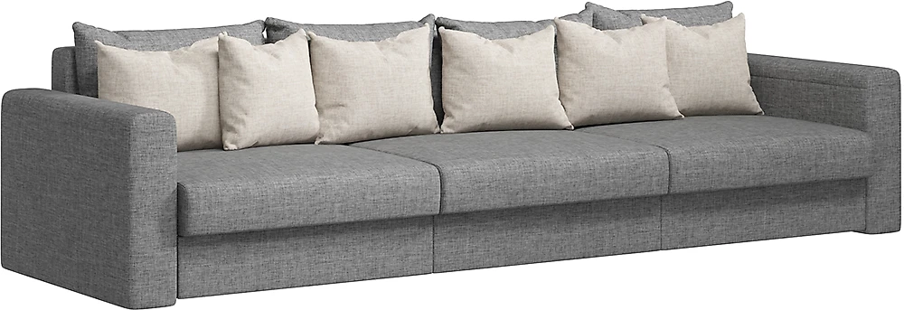 Прямой диван серого цвета Модена-2 Грей