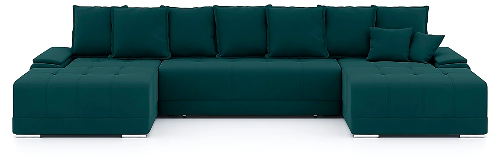 Модульный диван с оттоманкой  Nordviks П П-образный Плюш Дизайн-3