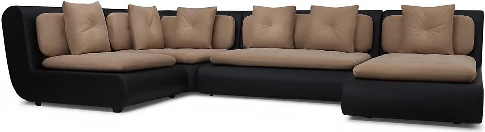 Модульный диван с подушками Кормак-3 Плюш Латте