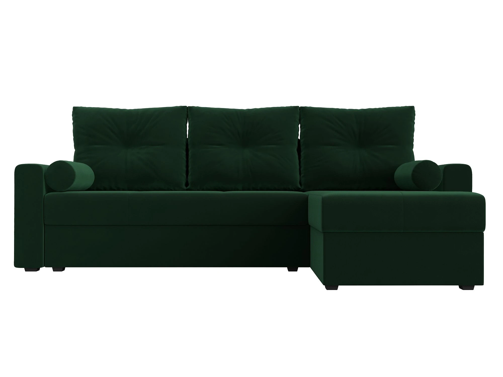 Угловой диван с подушками Верона Лайт Плюш Дизайн 4