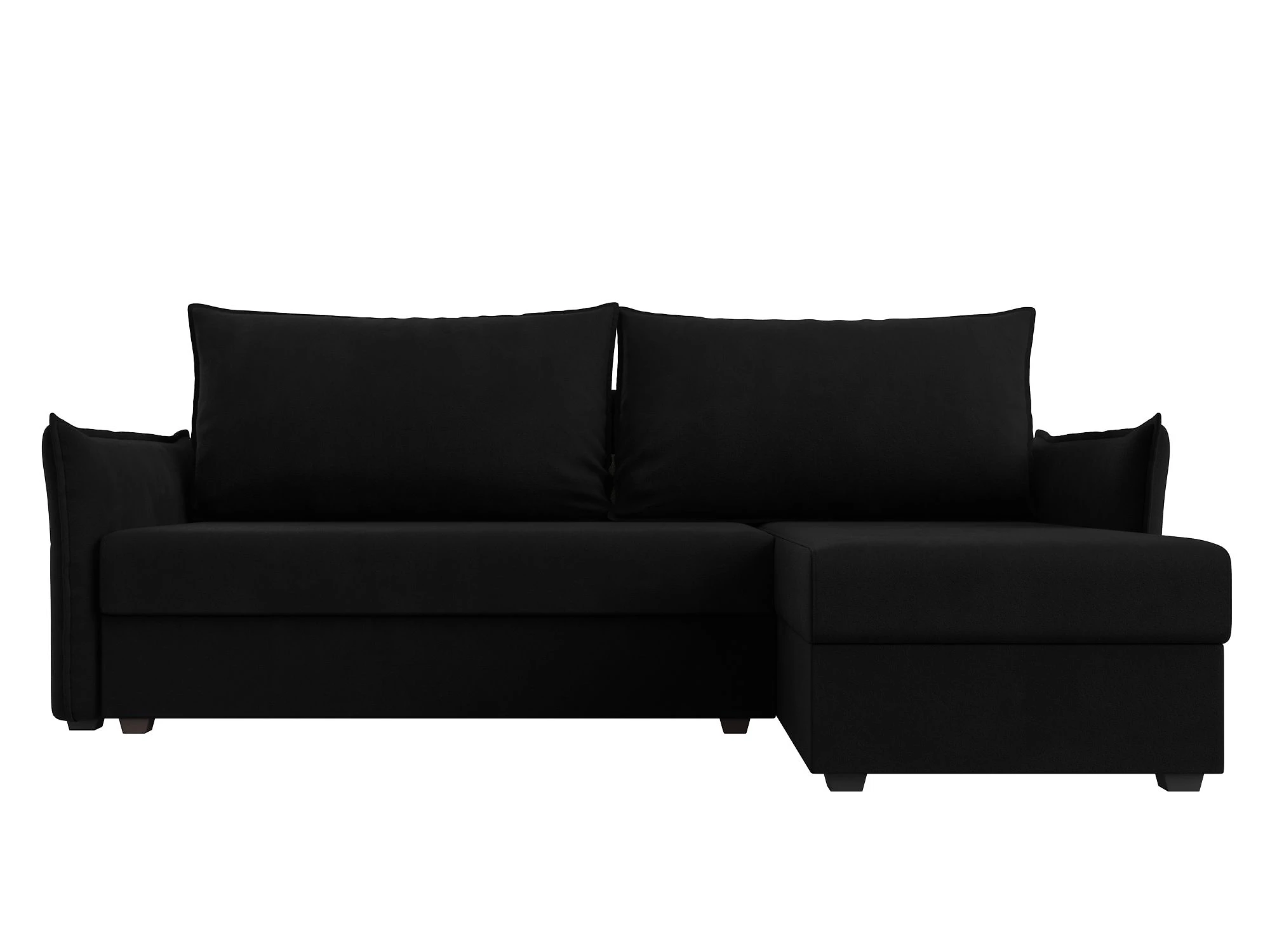 Чёрный диван Лига-004 Дизайн 9