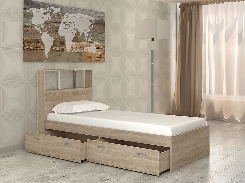 Кровать без матраса Бриз-6 (90) Дизайн-2