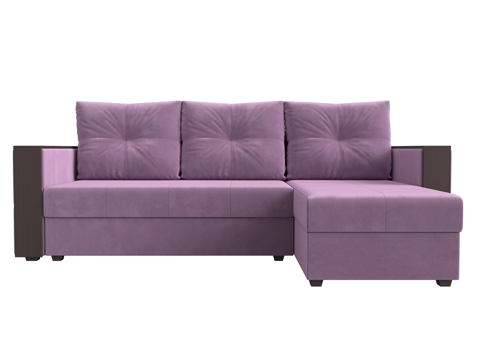 Угловой диван фиолетовый Валенсия Лайт Дизайн 7