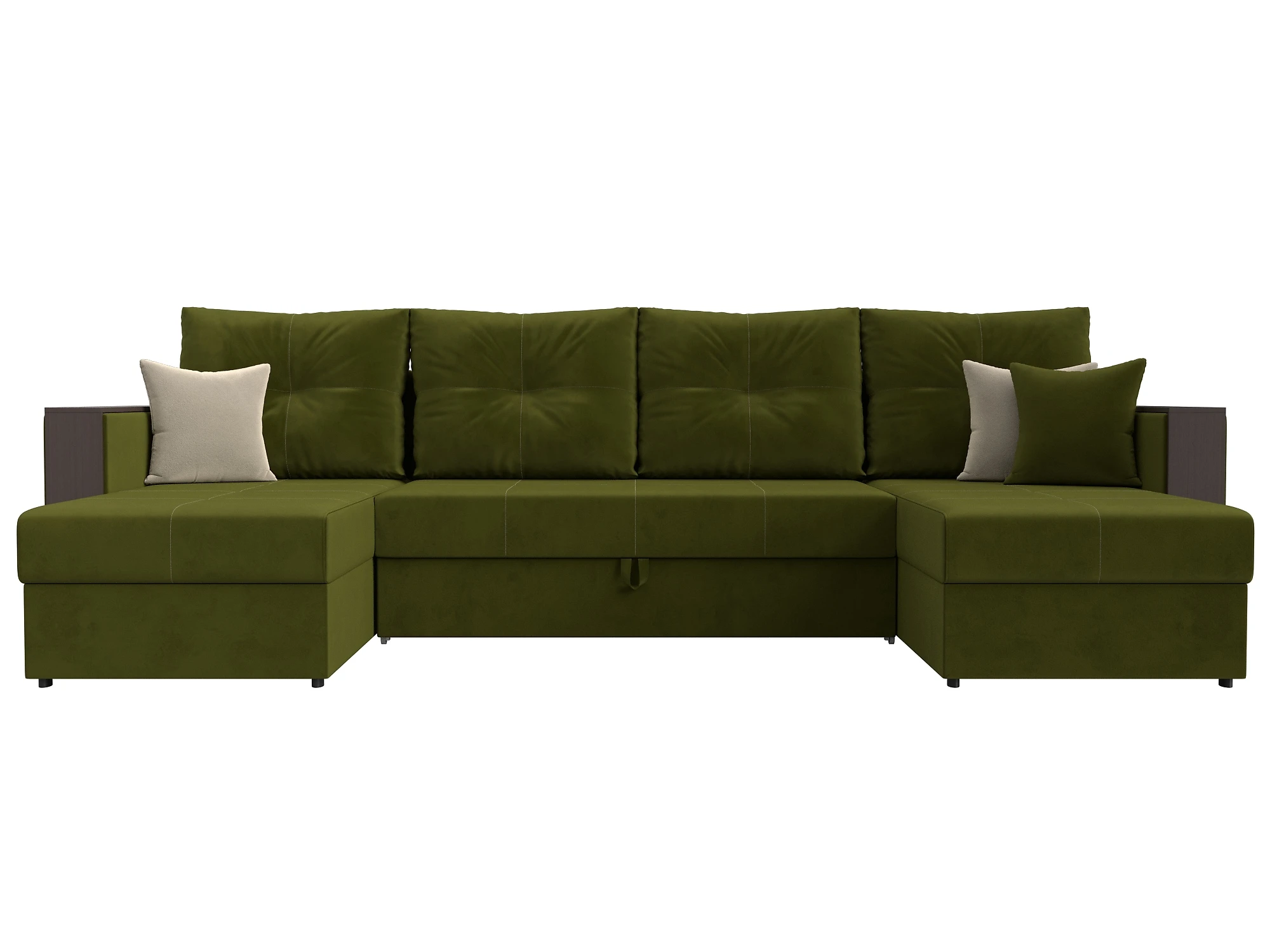Тканевый угловой диван Валенсия-П Дизайн 2