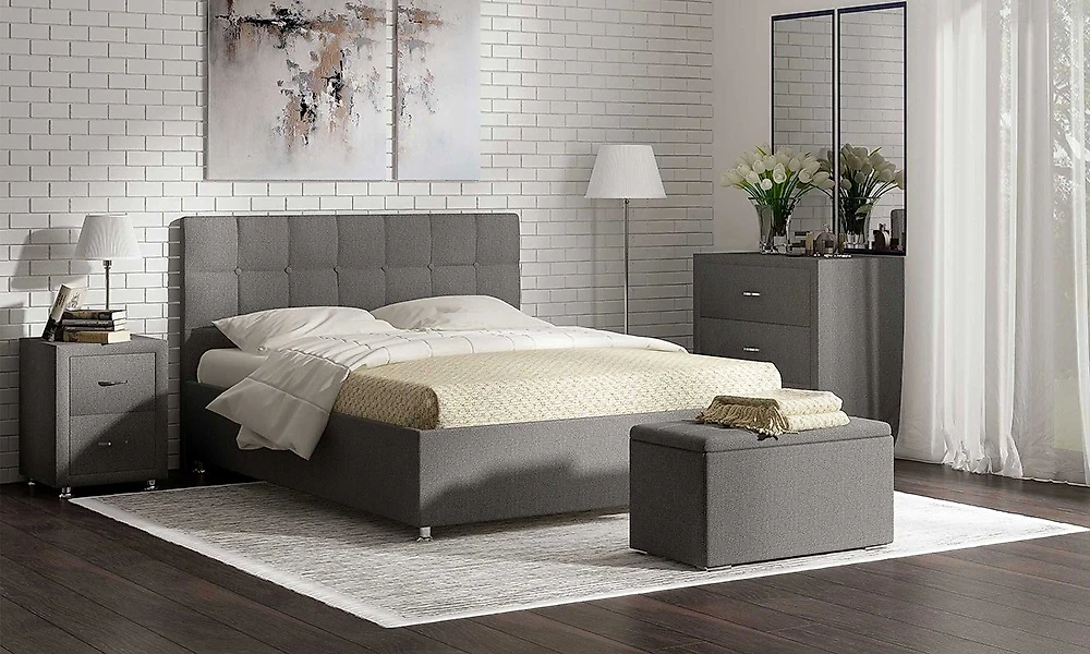 Кровать в современном стиле Tivoli-2 - Афина (Эмбер) 120х200 с матрасом