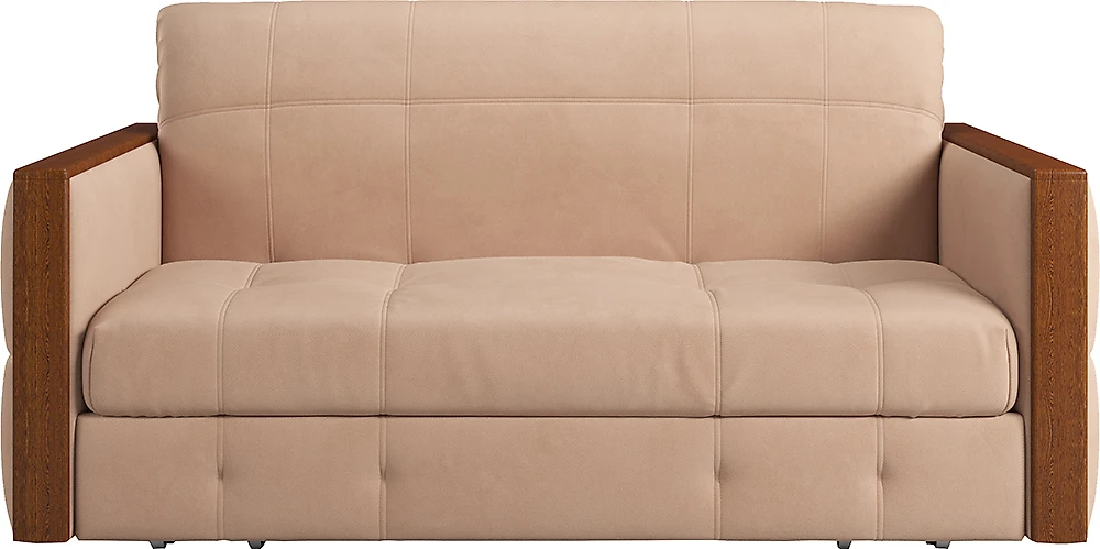 Прямой диван с механизмом аккордеон Соренто-3 Плюш Беж