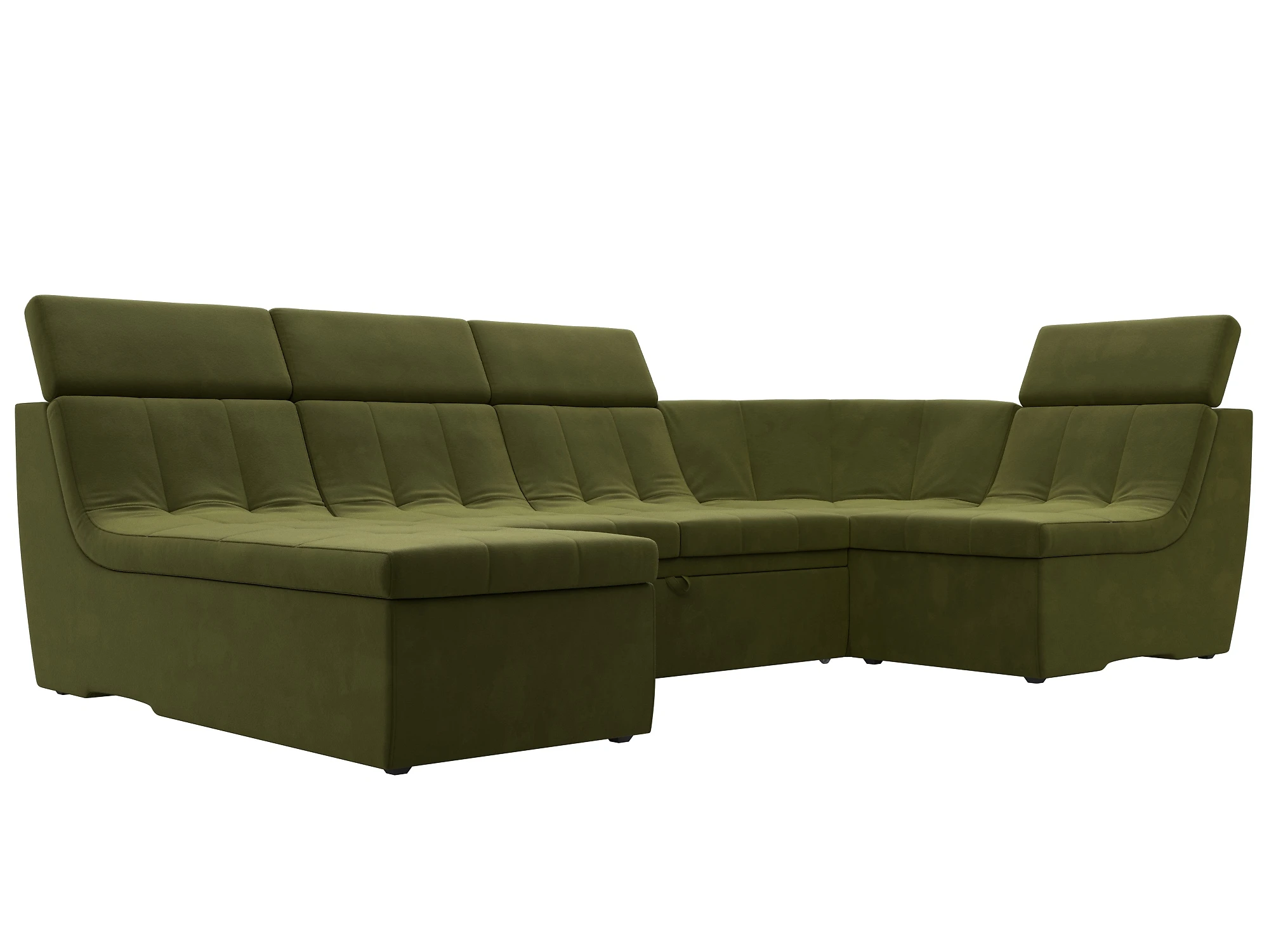 Модульный диван с оттоманкой  Холидей Люкс-П Дизайн 3