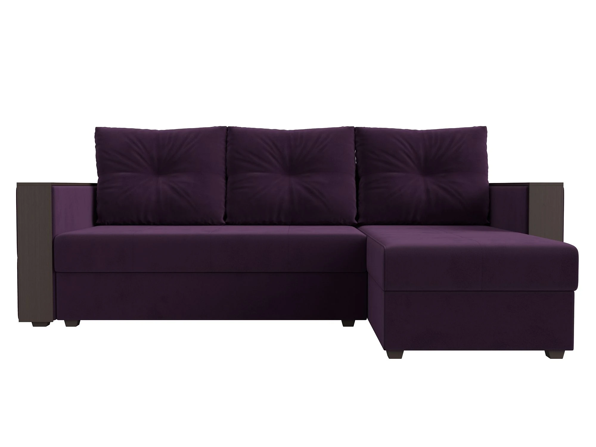 Угловой диван эконом класса Валенсия Лайт Плюш Дизайн 7