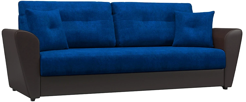 Синий прямой диван Амстердам (Берг) Дизайн 4