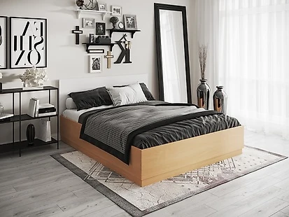 Двуспальная кровать Стелла 160 с матрасом