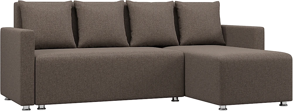  угловой диван из рогожки Каир с подлокотниками Дизайн 6