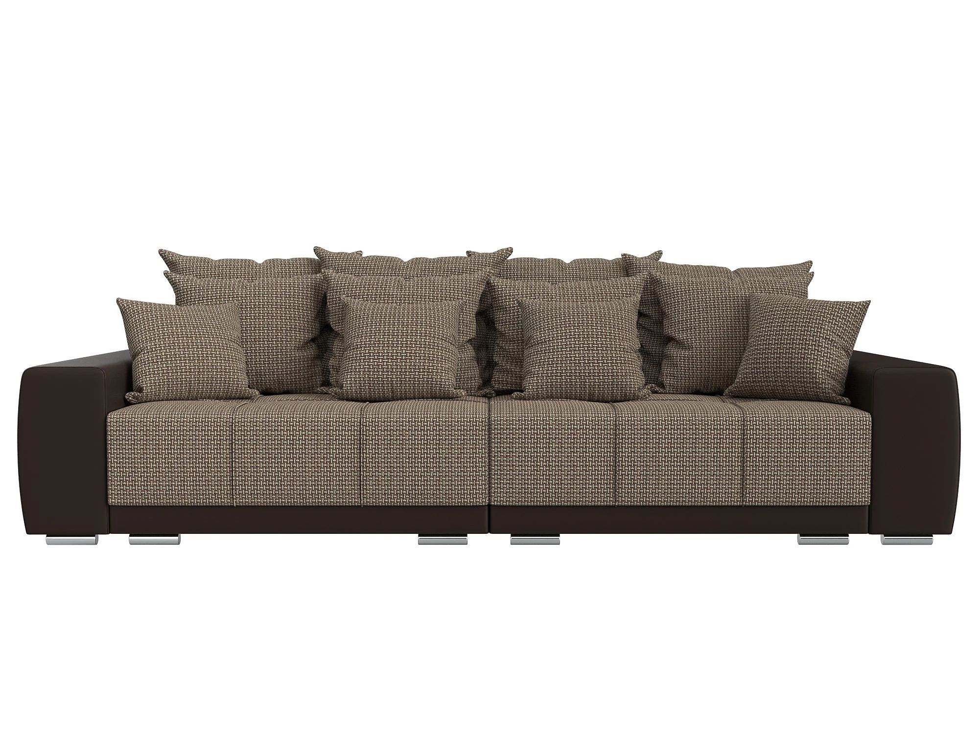 Прямой кожаный диван Лига-028 Дизайн 14
