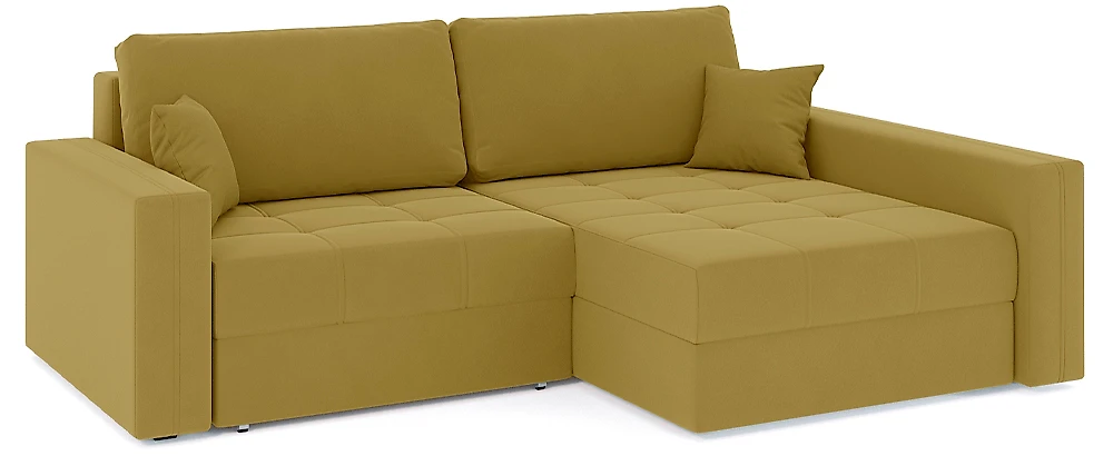 Угловой диван из велюра Брест-2 Плюш Еллоу