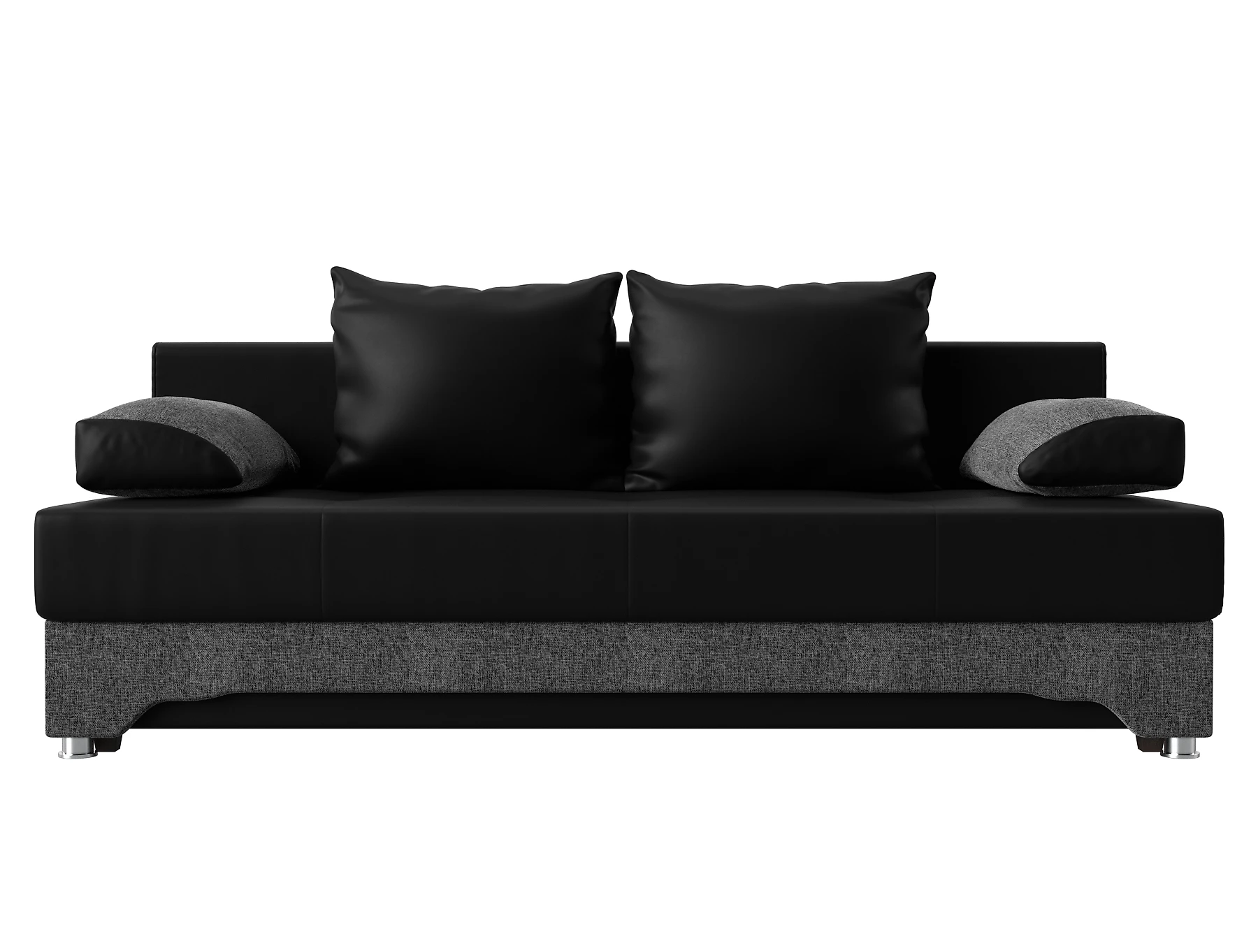 Прямой диван серого цвета Ник-2 Дизайн 38